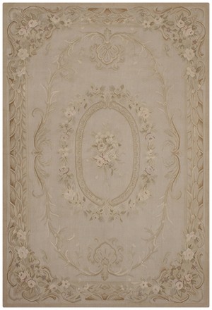 100% Wool Gold Aubusson Rugs and Carpets Handmade in China with a 5mm pile